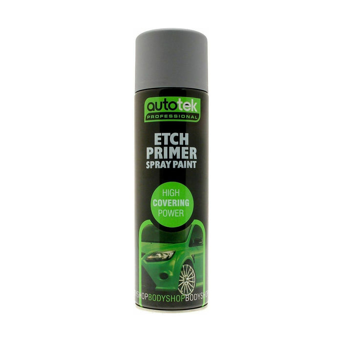 2x AUTOTEK PROFESSIONAL ACID ETCH PRIMER AEROSOL 500ML FOR ALUMINIUM 2 PACK