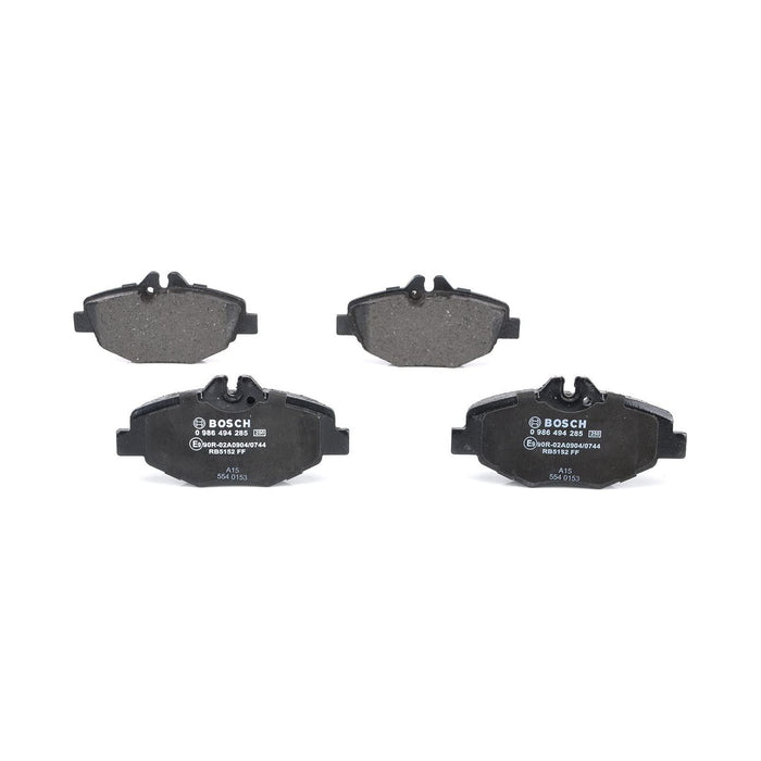 Bosch Brake Pad Set Bp1197 fits Mercedes-Benz E E220 CDi - 2.2 - 06-09 098649428