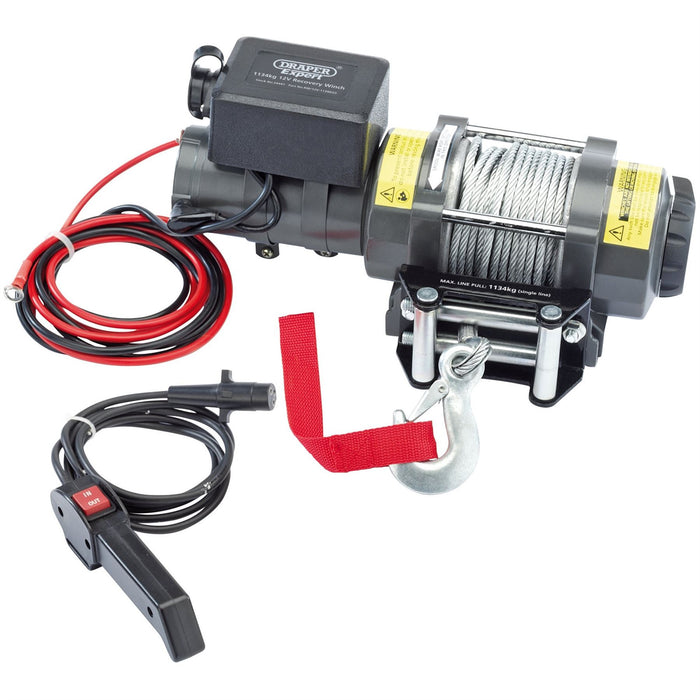 Draper 12V Recovery Winch, 1134kg 24441