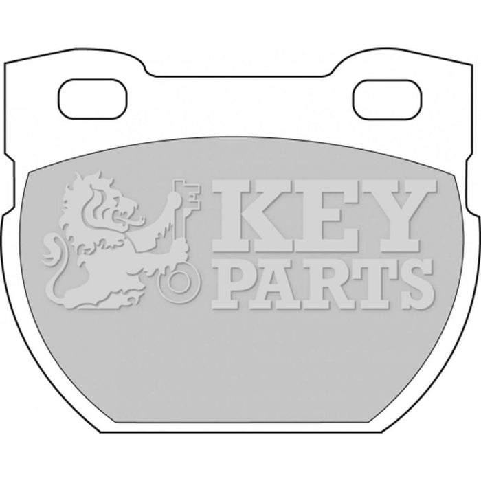 Genuine Key Parts KBP1250 Rear Brake Pads (AP Lockheed)