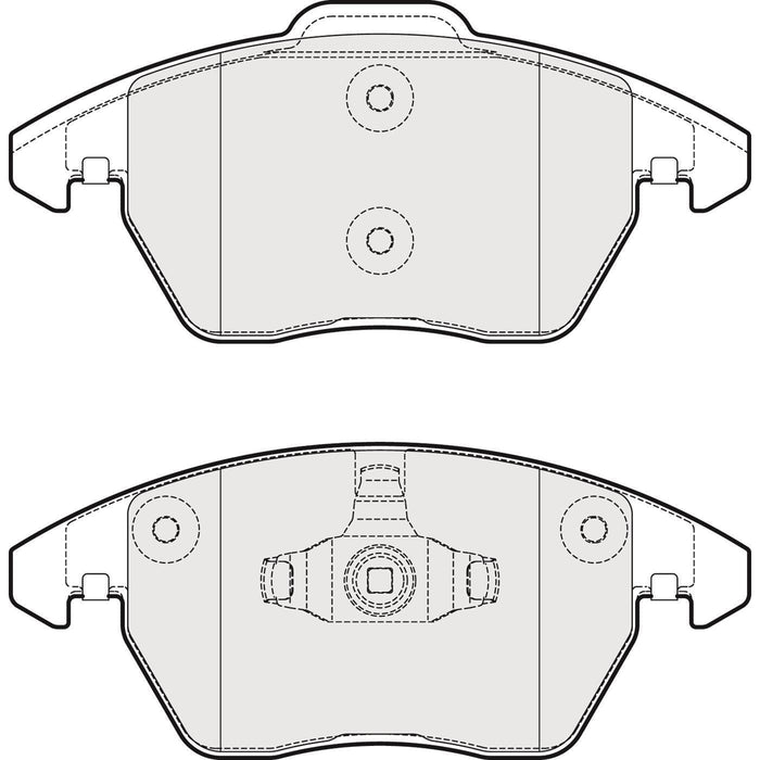 Apec Brake Pads Front Fits Audi S1 Seat Ibiza VW Polo