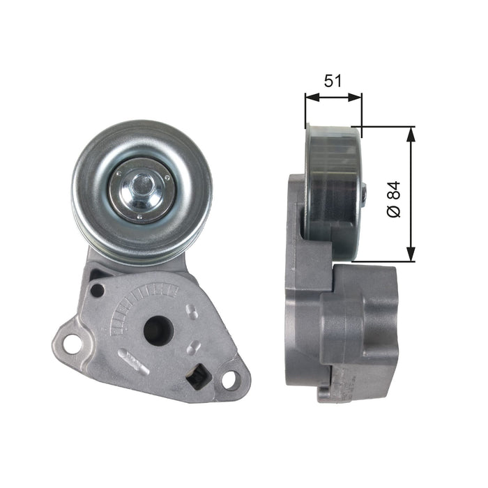 Gates Drivealign Tensioner fits Mitsubishi L200 DiD - 2.5 - 09-15 T39248 Gates  - Dynamic Drive