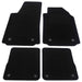 Fully Tailored Black Carpet Car Mats for Audi A2 00-05 Set of 4 With 8 Clips UKB4C  - Dynamic Drive