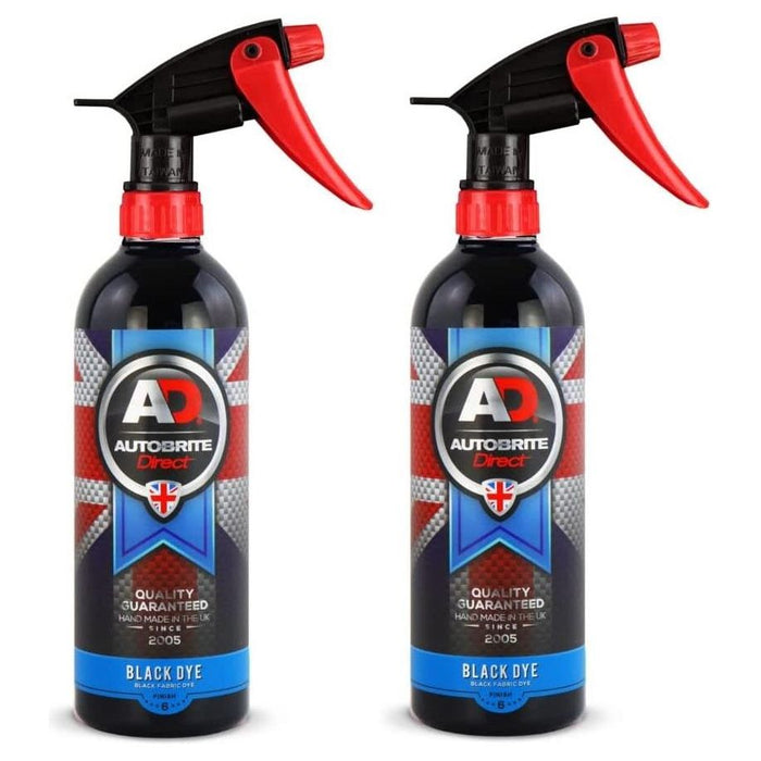 2x Autobrite Direct - Automotive Black Dye Spray for Carpet & Trim 500ml Autobrite Direct  - Dynamic Drive