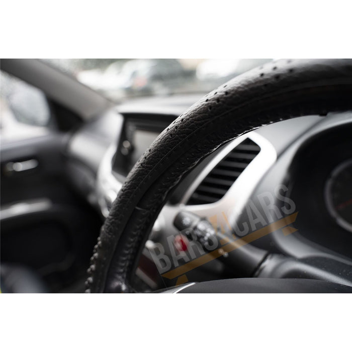 Black Leather look Massage Steering Wheel Cover for Honda CR-V 97-12 UKB4C  - Dynamic Drive