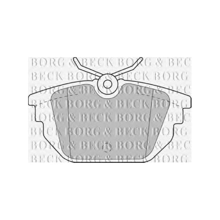 Genuine Borg & Beck Rear Brake Pads fits AlfaFiat 145BravaMarea 97 BBP1867 Borg & Beck  - Dynamic Drive