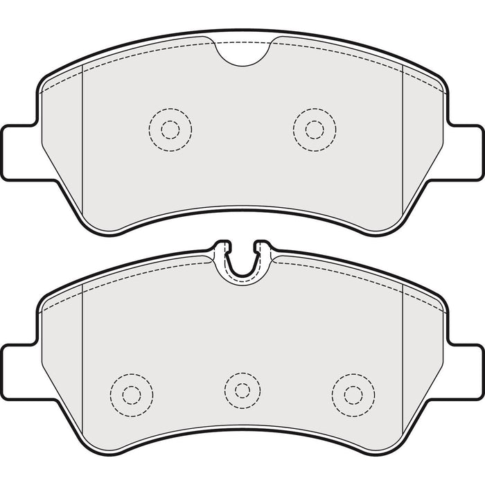 Apec Brake Pads Rear Fits Ford Tourneo Custom Transit