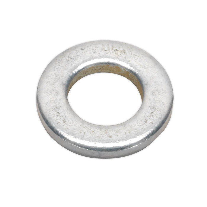 Sealey Flat Washer DIN 125 M6 x 12mm Form A Zinc Pack of 100 FWA612