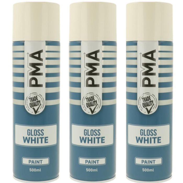 PMA Professional Gloss White 500ml Spray Paint High Coverage[3] PMA  - Dynamic Drive