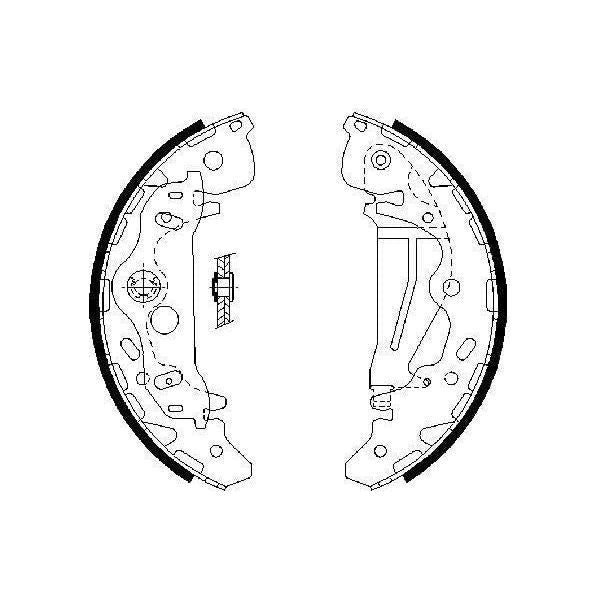 Genuine Bosch Brake Shoe Bs929 fits KIA Sedona CRDi - 2.9 - 01-06 0986487709