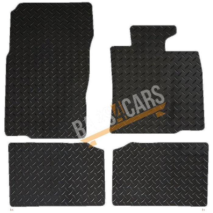 Blue Trim TailoBlue Black Rubber Car Mats for Mini Paceman 13> (R61) Set of 4 UKB4C  - Dynamic Drive