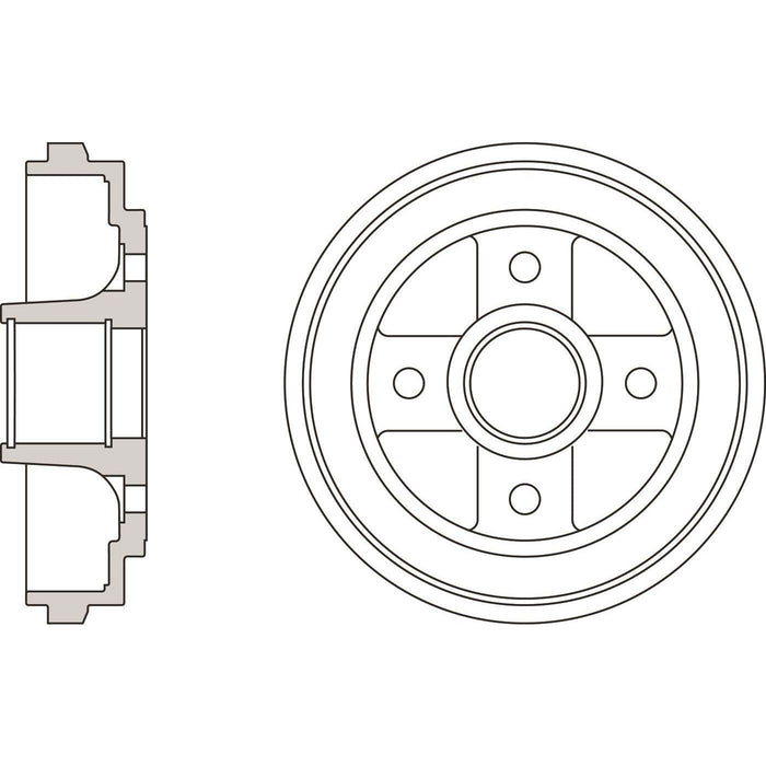 Apec Brake Drum Rear Fits Suzuki Ignis