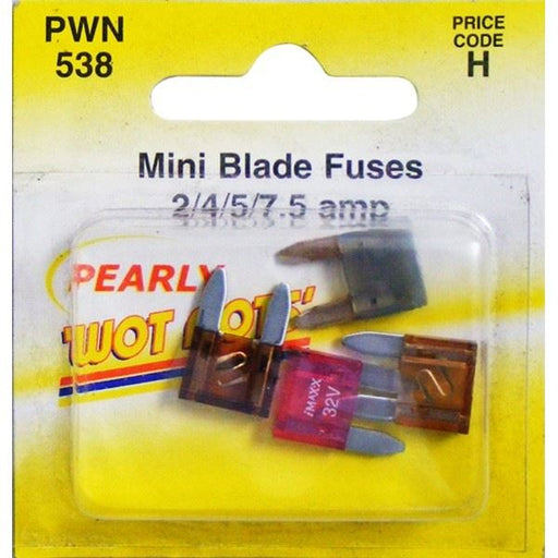 Wot-Nots Fuses for Mini Blade - Assorted - Pack Of 4 Wot-Nots  - Dynamic Drive