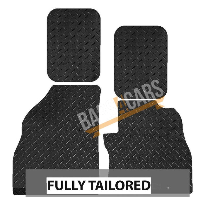 Tailored Rubber Car Mats for Citroen Nemo Multispace Mpv 08> Set of 4 2 Clips UKB4C  - Dynamic Drive