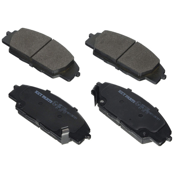 Genuine Key Parts KBP1742 Front Brake Pads-Includes Wear Indicators (Akebono)