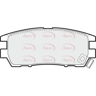 Apec Brake Pads Rear Fits Mitsubishi Delica Eclipse Pajero Shogun Space