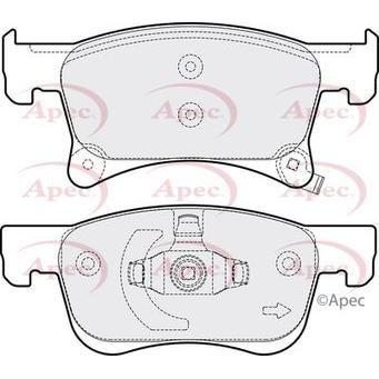 Apec Brake Pads Front Fits Opel Adam Corsa Vauxhall