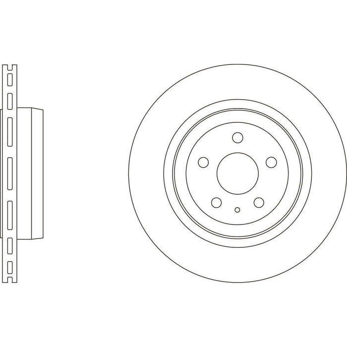 Apec Brake Disc Rear Fits Tesla Model S X