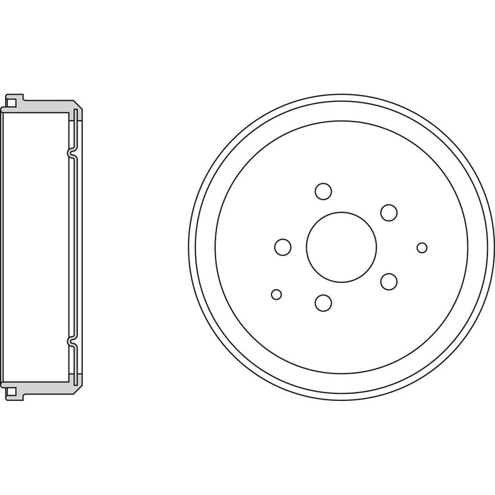 Apec Brake Drum Rear Fits VW Caravelle Transporter