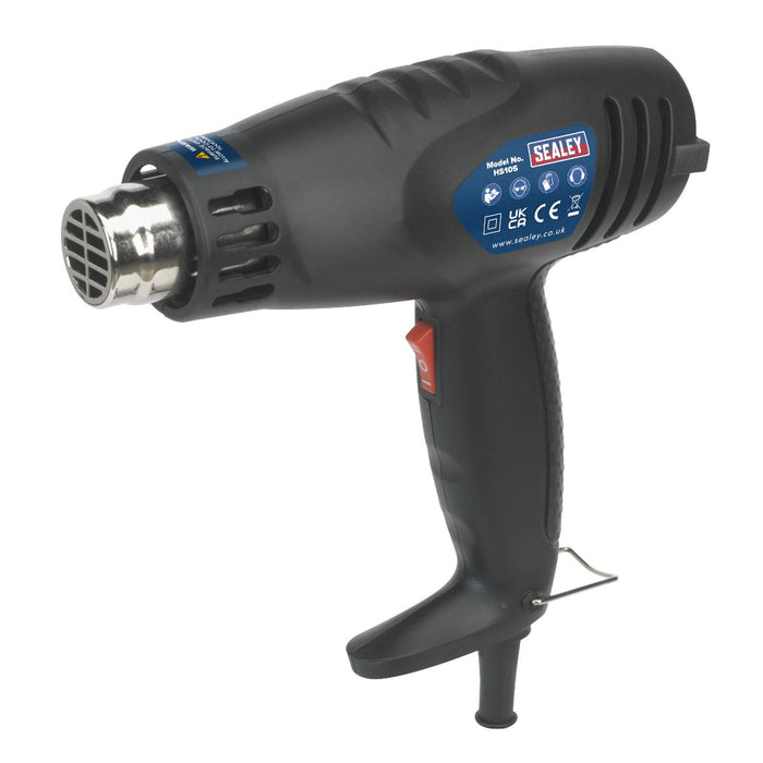 Sealey 1600w Hot Air Gun 2 Speed 370C/500C Paint Vinyl Stripper Heat Gun HS105 Sealey  - Dynamic Drive