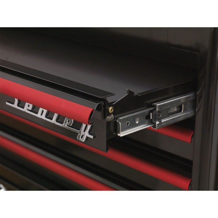 Sealey Retro Style Extra-Wide Topchest & Rollcab Combination 10 Drawer-Black wit Sealey  - Dynamic Drive