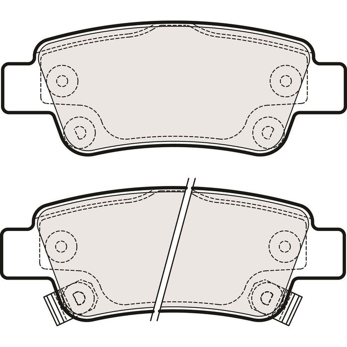 Apec Brake Pads Rear Fits Honda Cr-V Apec  - Dynamic Drive