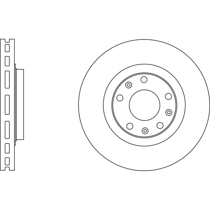 Apec Brake Disc Front Fits Cadillac Cts