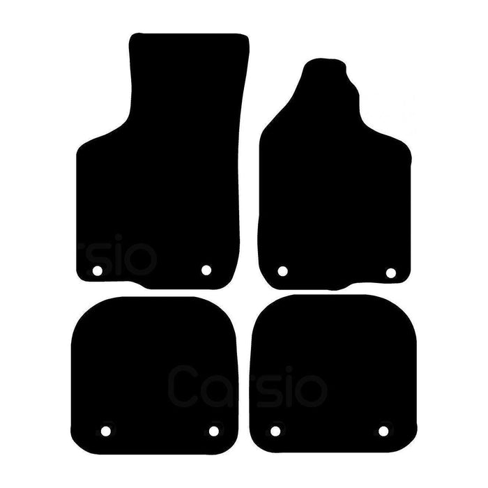 Fully Tailored Black Carpet Car Mats for Audi A3 96-02 Set of 4 With 8 Clips UKB4C  - Dynamic Drive