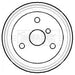 Genuine Borg & Beck Rear Brake Drum fits MCC Smart Car 98 BBR7118 Borg & Beck  - Dynamic Drive