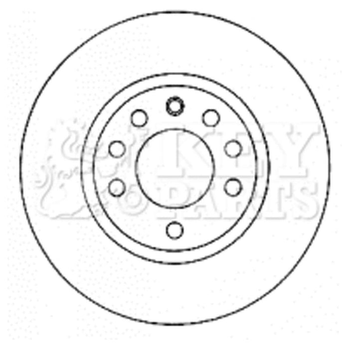 Genuine Key Parts KBD4580 Brake Disc Pair (Front)