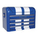 Sealey Topchest 4 Drawer Retro Style Blue with White Stripes AP28104BWS Sealey  - Dynamic Drive