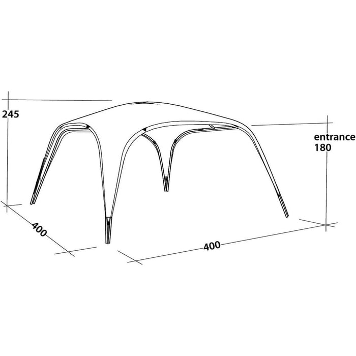 Outwell Summer Lounge XL 4 x 4 Event Shelter Gazeebo with UPF 50+ Outwell  - Dynamic Drive