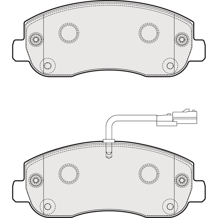 Genuine APEC Front Brake Discs & Pads Set Vented for Vauxhall Movano