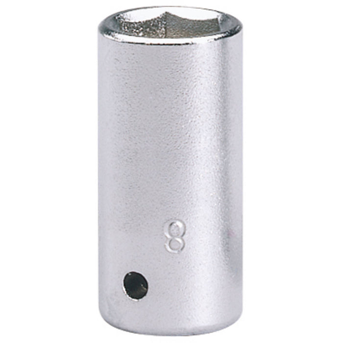 Draper Elora Hexagon Socket, 1/4" Sq. Dr., 8mm 11097