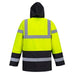 Portwest Hi-Vis Contrast Traffic Jacket - Yellow/Black - Medium Portwest  - Dynamic Drive