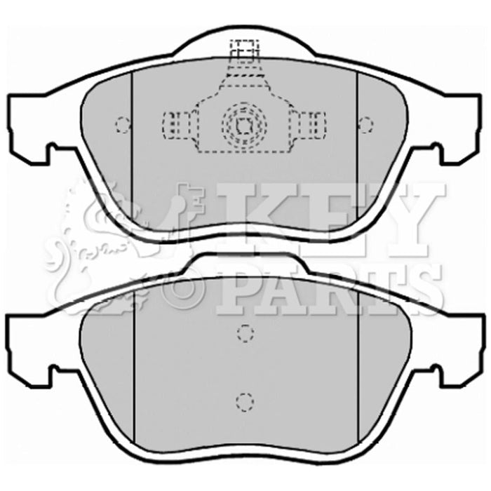 Genuine Key Parts KBP2016 Front Brake Pads (Ate-Teves)