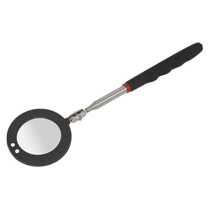 Sealey Telescopic Inspection Mirror75mm with LED S0947