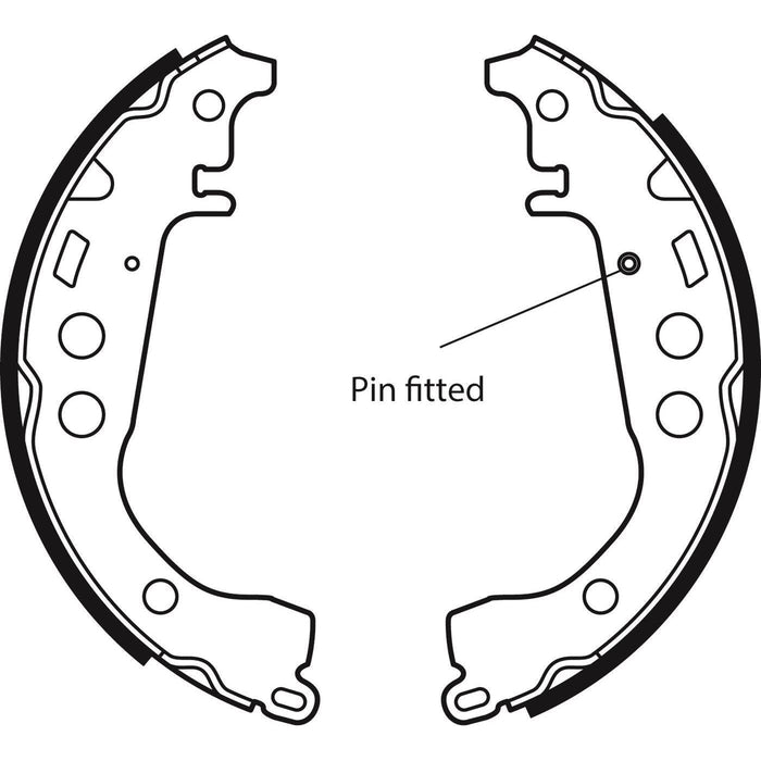 Apec Brake Shoe Rear Fits Toyota Iq Vista Vitz Yaris