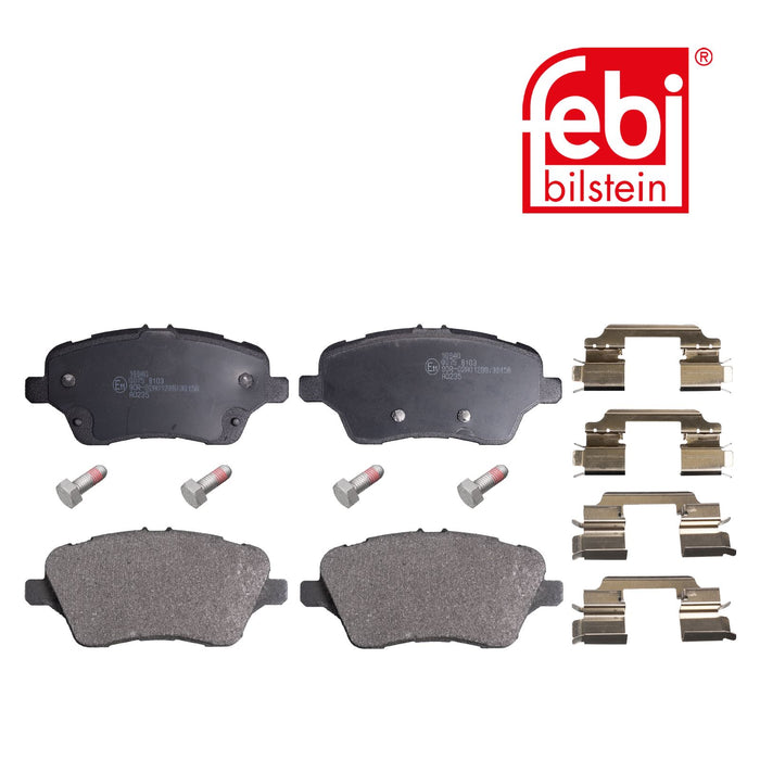 Genuine FEBI Front Brake Discs & Pads Set Vented for Ford B-Max