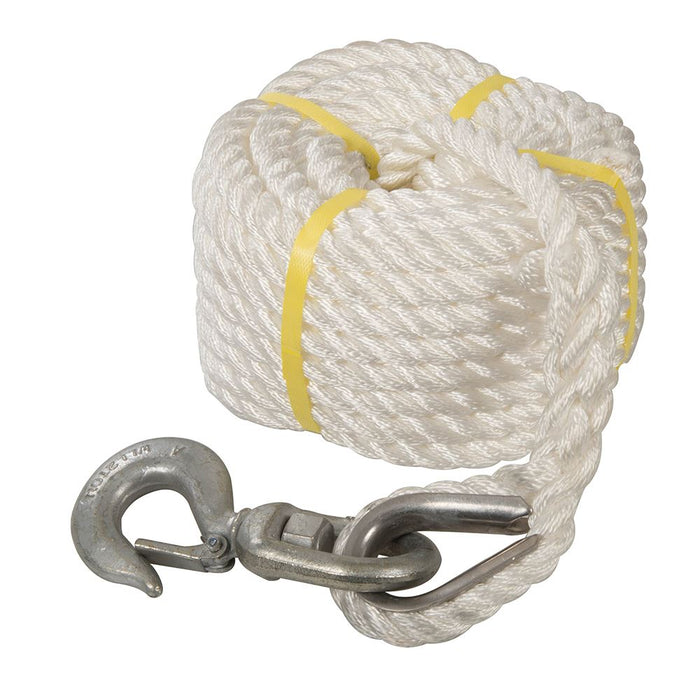 Silverline Gin Wheel Rope with Hook 20m x 18mm 865628