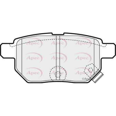 Apec Brake Pads Rear Fits Aston Martin Cygnet Suzuki Baleno Toyota Auri