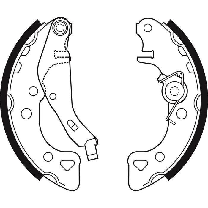 Apec Brake Shoe Rear Fits Citroen Ax Saxo Peugeot 106