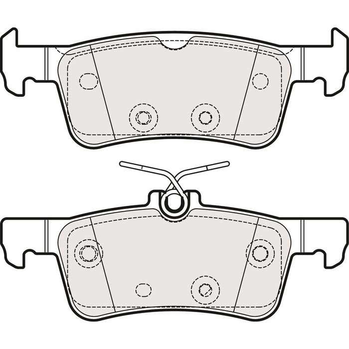 Genuine APEC Rear Brake Discs & Pads Set Solid for Ford Fiesta