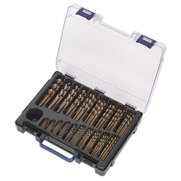 Sealey HSS Cobalt Fully Ground Drill Bit Assortment 170pc1-10mm DBS170CB