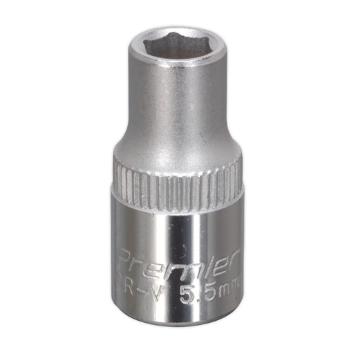 Sealey WallDrive Socket 5.5mm 1/4"Sq Drive S14055 Sealey  - Dynamic Drive