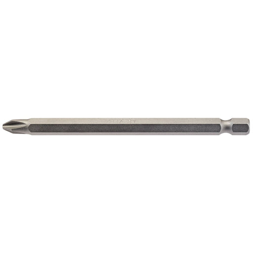 Draper Cross Slot Insert Bit, 1/4" Hex, 100mm Long, No.2 (Pack of 1) 64365 Draper  - Dynamic Drive