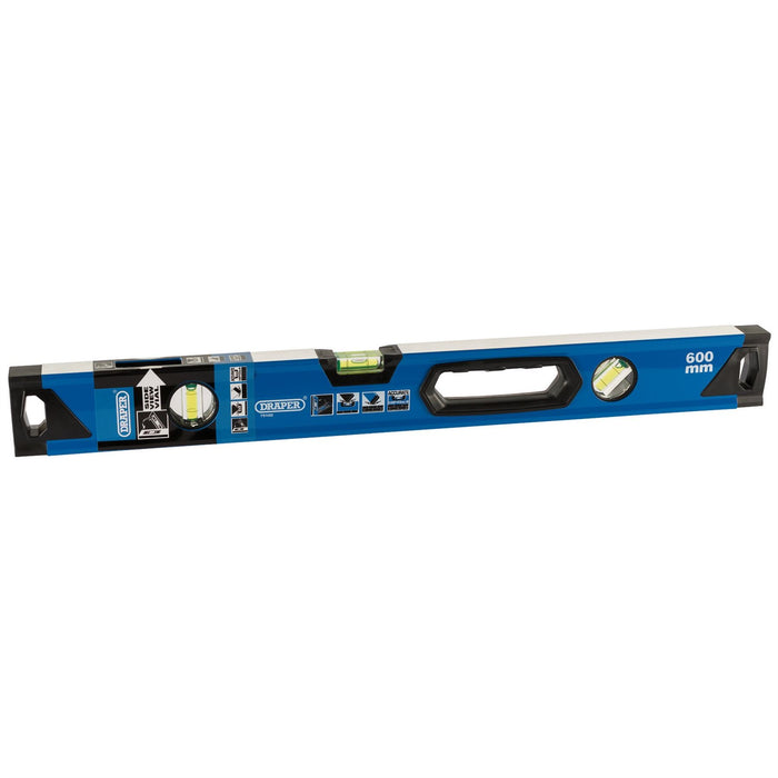 Draper Box Section Level with Side View Vial, 600mm 75102 Draper  - Dynamic Drive