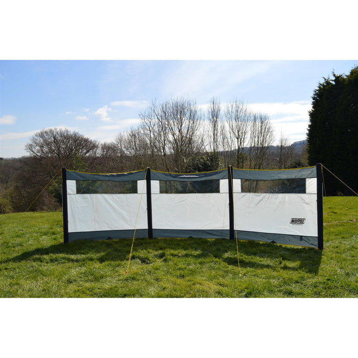 Maypole 3 Panel Inflatable Air Windbreak Blow-Up Camping Caravan With Free Pump