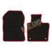 Fully Tailored Red Trim Carpet Mats Renault Wind Oct10> Set of 2 With 2 Clips UKB4C  - Dynamic Drive