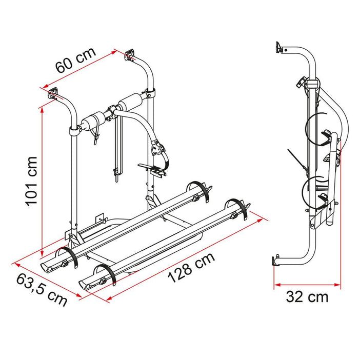 Fiamma Carry Bike Caravan Hobby Bike Rack for Hobby Caravans